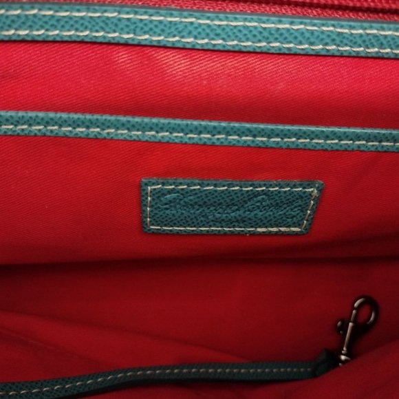 SOLD Dooney & Bourke Davis Tote in Teal - Picture 12 of 12